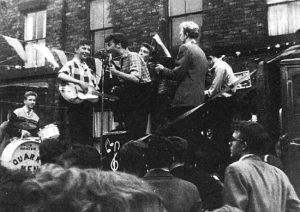 22nd June 1957: Charlie Roberts photographs The Quarrymen!