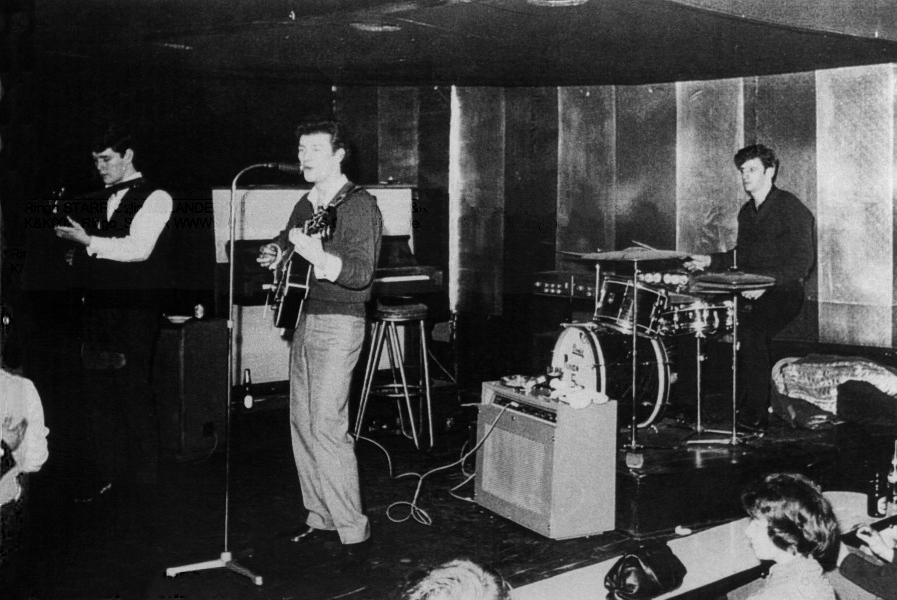 Ringo playing drums with Tony Sheridan in Hamburg