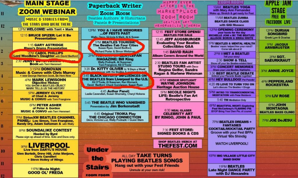 Virtual Chicago Fest - Saturday Schedule