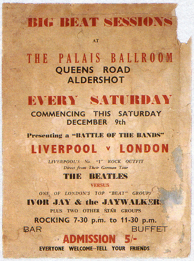 The Beatles poster for Aldershot